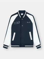 Áo Khoác Bomber Nam 5S Fashion Vải Nỉ Phom Regular M0ABF25001