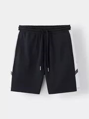 Quần Short Nam Casual Can Phối In Chữ Slimfit QSC25002