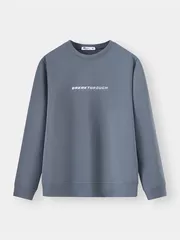 Áo Nỉ Nam 5S Fashion Cổ Tròn In Basic Phom Slimfit MBANI25010