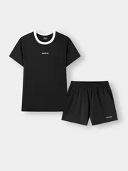 Bộ Thun Nữ Ngắn Tay EASY CASUAL 5S Fashion In Chữ WBTS26004