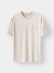 Áo Thun Nam Ngắn Tay 5S Fashion Đường Chần Chỉ ATS24051