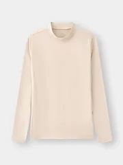 Áo Giữ Nhiệt Nữ HEATLock Extra-warm 5S FASHION Cổ 3 Phân Lót Bông Nỉ W0AGNR5011