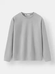 Áo Nỉ Nam Dài Tay 5S Fashion In Logo Basic Slimfit BANI24022