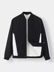 Áo Khoác Bomber Nam Lót Lông 5S Fashion Can Phối Slimfit AKB24012