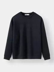 Áo Nỉ Nam 5S Fashion Dệt Hiệu Ứng Phom Regular ANI24012