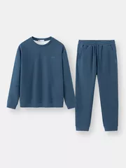 Bộ Quần Áo Nỉ Nam 5S FASHION Trơn Basic Phom Slimfit BNI24025