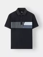 Áo Polo Nam 5S Fashion Phối Họa Tiết Casual APC24045