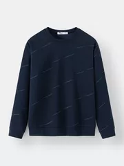 Áo Nỉ Nam 5S FASHION Họa Tiết Phom Slimfit ANI24010