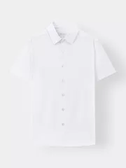 Áo Sơ Mi Nam Ngắn Tay 5S Fashion Trắng Dệt Jacquard ASC24075