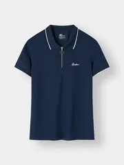 Áo Polo Nữ 5S Fashion Cổ Zipper Phom Regular M0APC26007