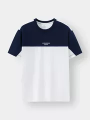 Áo Thun Nam Ngắn Tay 5S Fashion Can Phối Phom Casual ATS24014