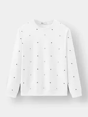 Áo Nỉ Cổ Tròn 5S Fashion In Tràn Slimfit ANO23028