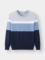 Áo len phối kẻ 5S Fashion ALO23002