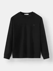 Áo Nỉ Nam Dài Tay 5S Fashion In Logo Basic Slimfit BANI24001