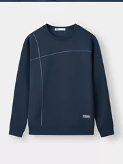 Áo Nỉ Nam 5S Fashion Phom Slimfit Phối Kẻ Tinh Tế M0ANI25005