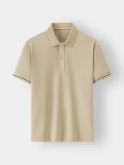 Áo Polo Nam 5S Fashion Bo Dệt Kẻ Slimfit APC24071