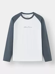 Áo Thun Nam Dài Tay Cotton 5S Fashion Tay Raglan ATH24011