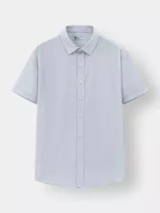 Áo Sơ Mi Nam Ngắn Tay 5S Fashion Casual Kẻ Sọc ASC25010