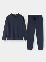 Bộ Quần Áo Nam Dài Tay 5S Fashion Chất Nỉ Có Túi Khóa BNI23026