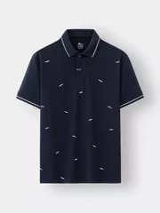 Áo Polo Nam Cotton Họa Tiết 5S Fashion Slimfit APC25061