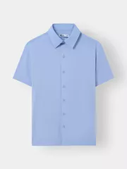 Áo Sơ Mi Nam Ngắn Tay 5S Fashion Dệt Hiệu Ứng Phom Smart fit ASC25054