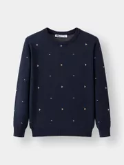 Áo Len Họa Tiết Tam Giác Nhỏ 5S Fashion Slim Fit ALO23006