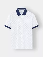 Áo Polo Nam 5S Fashion Họa Tiết Monogram Casual APC24047