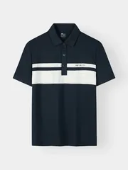 Áo Polo Nam INFINITY STRIPE 5S Fashion Can Phối Kẻ Phom Slimfit M0APC26077