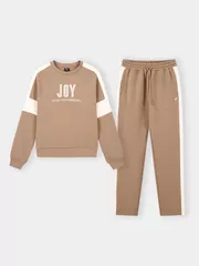 Set Bộ Nỉ Nữ 5S Fashion Can Phối Tay Raglan Thêu Cao Cấp WBNI25002