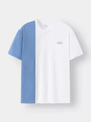 Áo Thun Nam Ngắn Tay 5S Fashion Can Phối Casual ATS24016