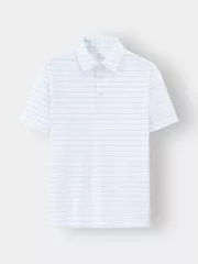 Áo Polo Nam 5S Fashion Dệt Kẻ Phom Regular APC24056