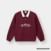 Áo Nỉ Bé Gái 5S FASHION Cổ Polo Phối Thời Trang GBANI26043