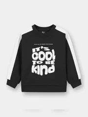 Áo Nỉ Bé Trai Bé Gái 5S Fashion Can Phối In Chữ KBANI25001