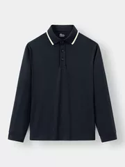 Áo Polo Dài Tay Phối Màu 5S Fashion Regularfit APD23003