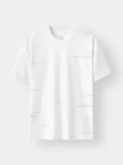 Áo Thun Nam Ngắn Tay 5S Fashion Họa Tiết Phom Slimfit ATS24007