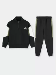 Set Bộ Nỉ Bé Trai 5S Fashion Cổ Khóa Can Phối BBNI25009