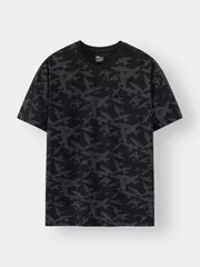 Áo Thun Nam Ngắn Tay 5S Fashion Cotton In Họa Tiết Casual ATS24008