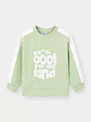 Áo Nỉ Bé Trai Bé Gái 5S Fashion Can Phối In Chữ KBANI25001