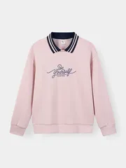 Áo Nỉ Nữ 5S FASHION Cổ Polo Phối Trẻ Trung, Cá Tính WBANI26017