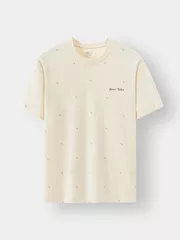 Áo Thun Nam Ngắn Tay 5S Fashion Họa Tiết Slimfit ATS24005