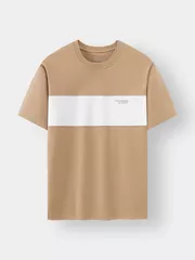 Áo Thun Nam Ngắn Tay 5S Fashion Can Phối Slimfit ATS24018