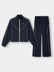 Set Bộ Gió Nữ 5S Fashion Phối Line Nữ Tính Phom Regular WBKG25007