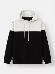 Áo Nỉ Nam Hoodie 5S Fashion Can Phối Phom Regular YBANH24011