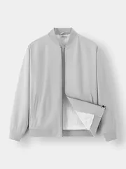 Áo Khoác Bomber Nam 5S Fashion Lót Lông Trơn Basic AKB24043