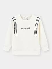 Áo Nỉ Bé Gái 5S Fashion Phối Bèo Dễ Thương Phom Regular G0ANI25001