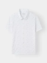 Áo Sơ Mi Nam Dệt Kim 5S Fashion Họa Tiết Co Giãn ASC25026