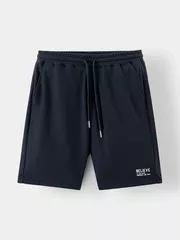 Quần Short Casual Nam 5S Fashion Phom Slimfit In Chữ QSC24008