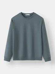 Áo Nỉ Cổ Tròn 5S Fashion Trơn Slimfit ANO23030