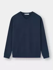 Áo Len Nam Cổ V 5S Fashion Trơn Basic Phom Regular M0ALE25005