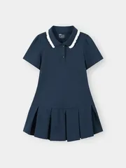 Váy Liền Bé Gái 5S Fashion Xếp Ly Cổ Polo G0VAY26002
